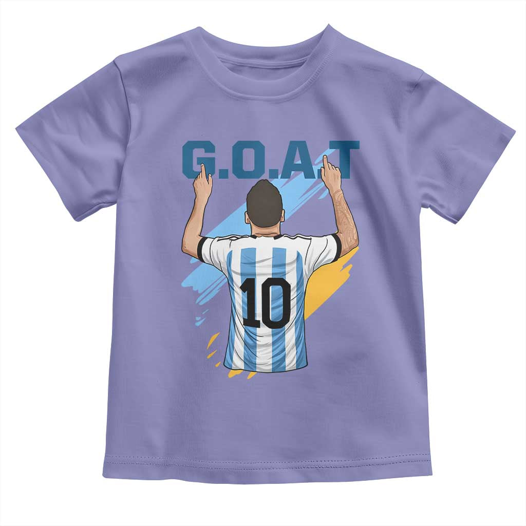 Legendary Number 10 Toddler T Shirt Goat Of Soccer Gift For Fans TS12 Violet Print Your Wear