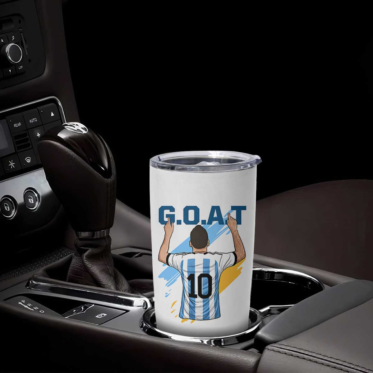 Legendary Number 10 Tumbler Cup Goat Of Soccer Gift For Fans TS12 Print Your Wear