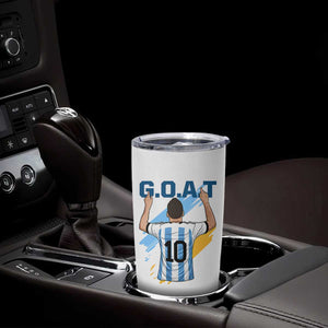 Legendary Number 10 Tumbler Cup Goat Of Soccer Gift For Fans TS12 Print Your Wear