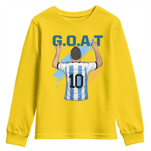 Legendary Number 10 Youth Sweatshirt Goat Of Soccer Gift For Fans TS12 Daisy Print Your Wear