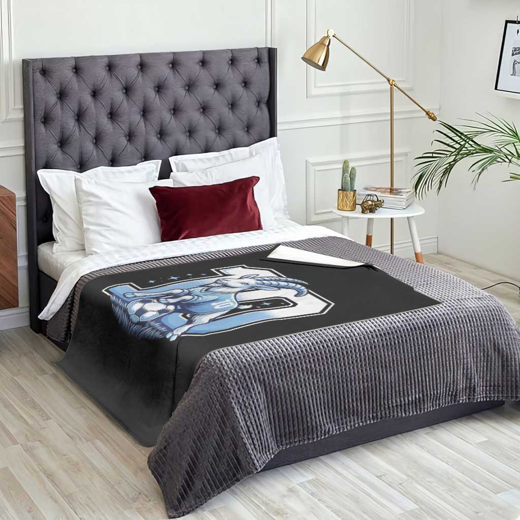 Number Ten The Goat Of Football Fans Throw Blanket Soccer Lover Gift TS12 Print Your Wear