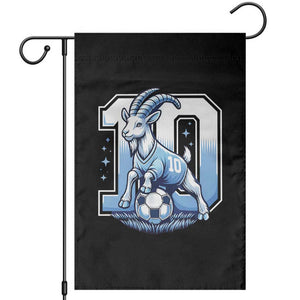 Number Ten The Goat Of Football Fans Garden Flag Soccer Lover Gift TS12 Black Print Your Wear