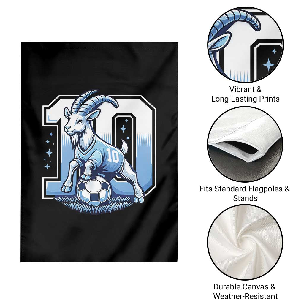 Number Ten The Goat Of Football Fans Garden Flag Soccer Lover Gift TS12 Print Your Wear