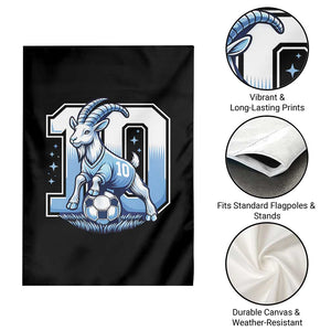 Number Ten The Goat Of Football Fans Garden Flag Soccer Lover Gift TS12 Print Your Wear