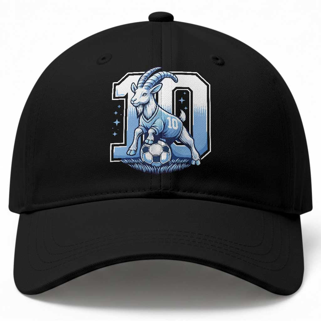 Number Ten The Goat Of Football Fans Baseball Cap Soccer Lover Gift TS12 Print Your Wear