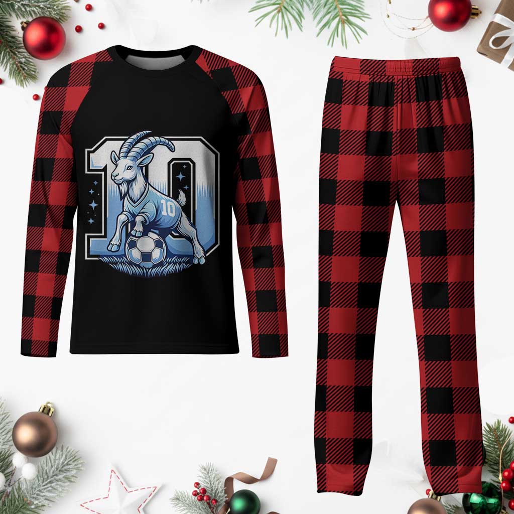 Number Ten The Goat Of Football Fans Plaid Pajama Set Soccer Lover Gift TS12 Buffalo Plaid Print Your Wear