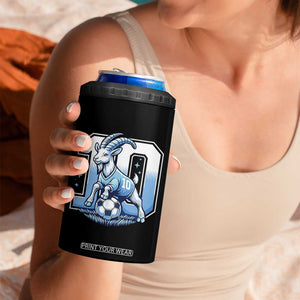 Number Ten The Goat Of Football Fans 4 in 1 Can Cooler Tumbler Soccer Lover Gift TS12 Print Your Wear