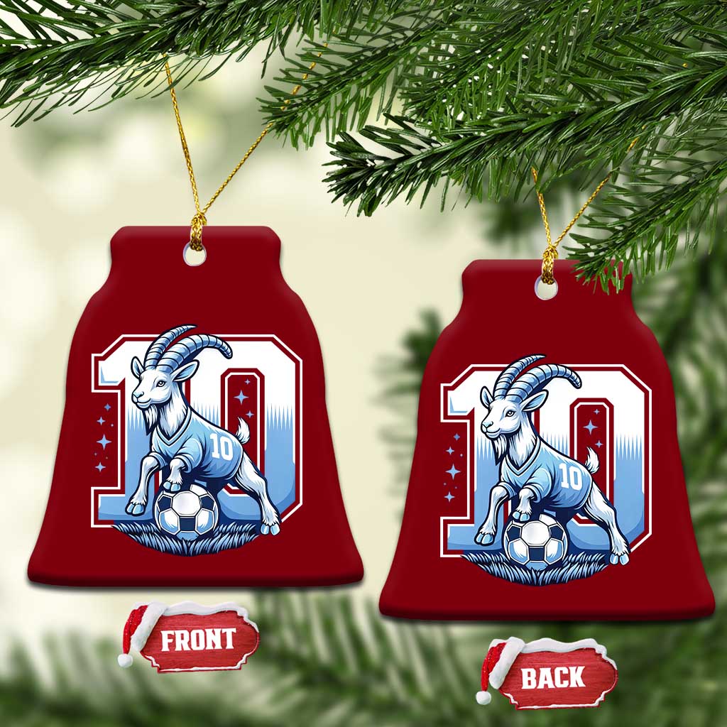 Number Ten The Goat Of Football Fans Ceramic Ornament Soccer Lover Gift TS12 Print Your Wear