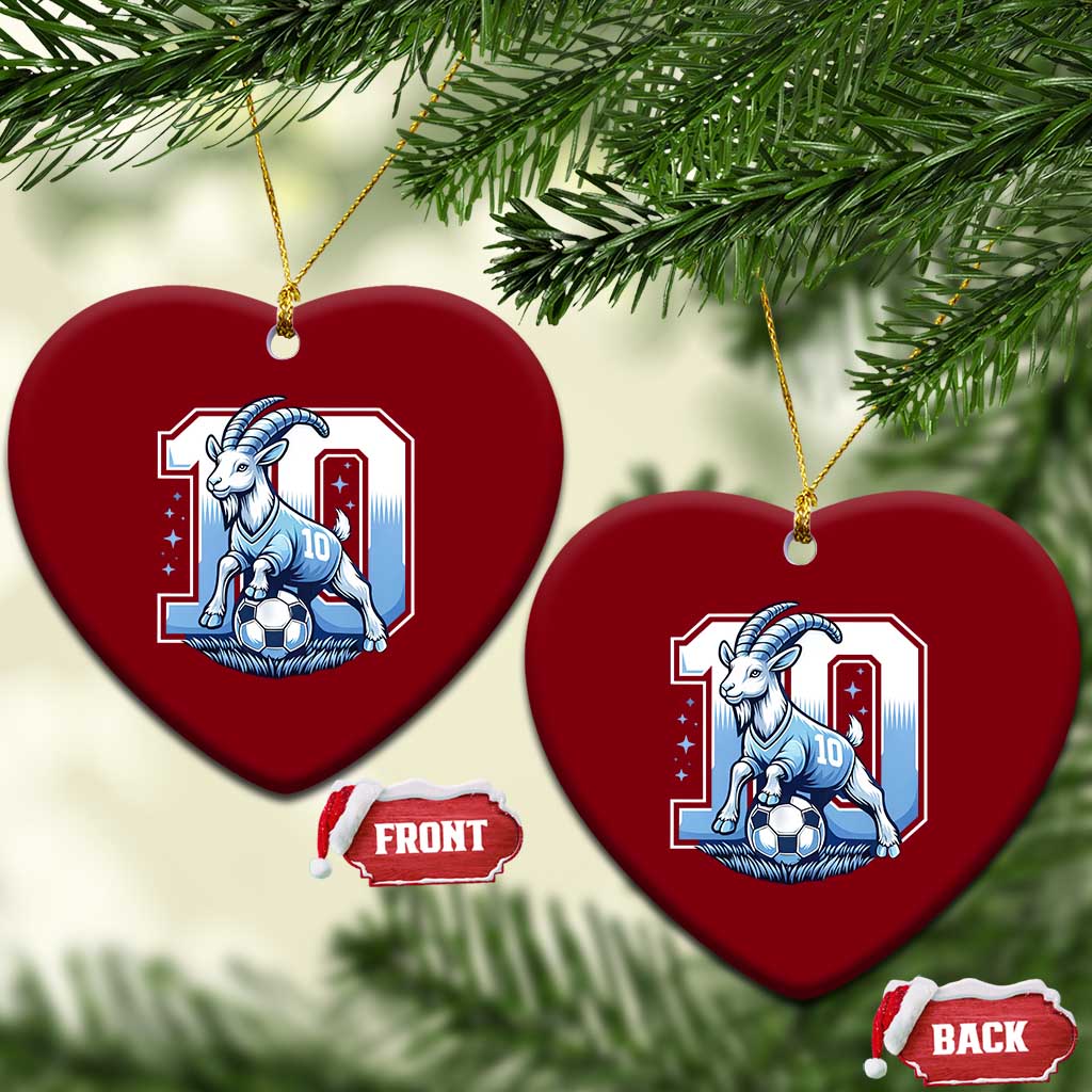 Number Ten The Goat Of Football Fans Ceramic Ornament Soccer Lover Gift TS12 Print Your Wear