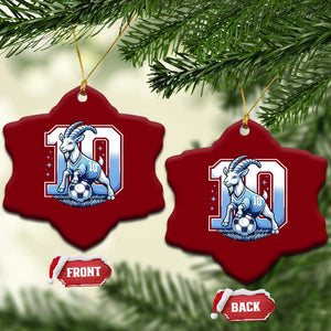 Number Ten The Goat Of Football Fans Ceramic Ornament Soccer Lover Gift TS12 Print Your Wear