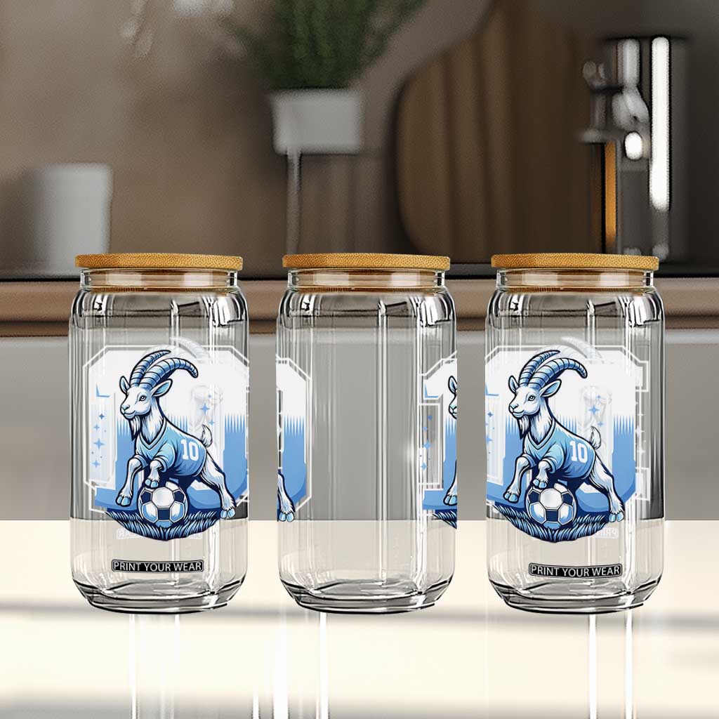 Number Ten The Goat Of Football Fans Glass Can Soccer Lover Gift TS12 Print Your Wear