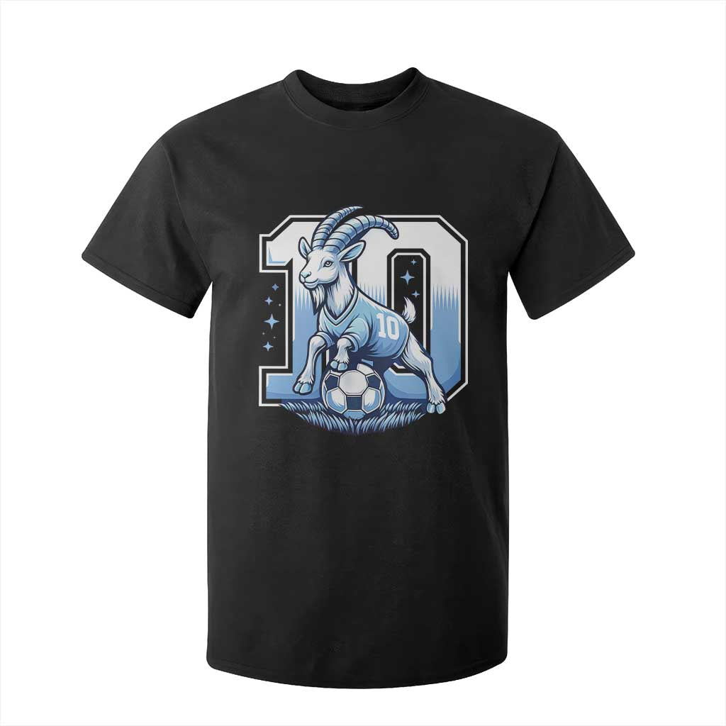 Number Ten The Goat Of Football Fans T Shirt For Kid Soccer Lover Gift TS12 Black Print Your Wear