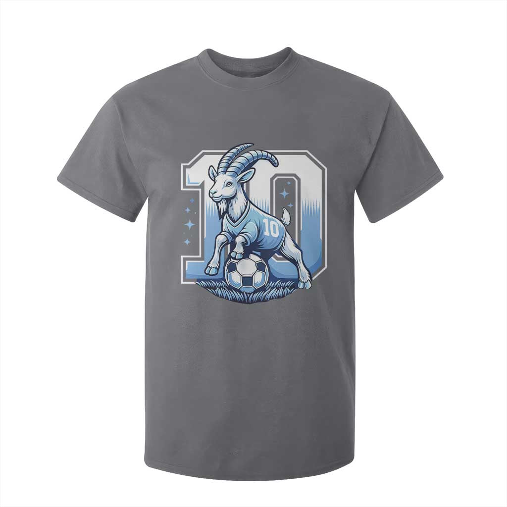 Number Ten The Goat Of Football Fans T Shirt For Kid Soccer Lover Gift TS12 Charcoal Print Your Wear