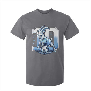 Number Ten The Goat Of Football Fans T Shirt For Kid Soccer Lover Gift TS12 Charcoal Print Your Wear