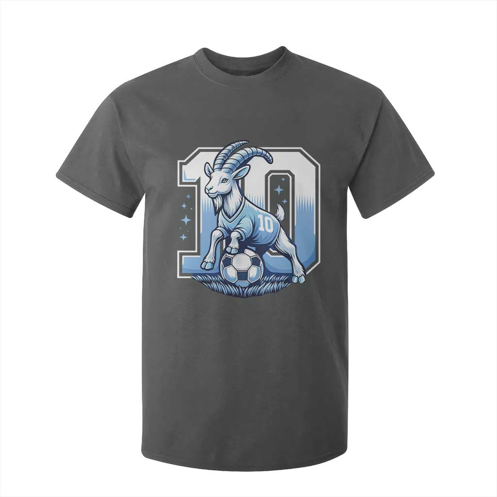 Number Ten The Goat Of Football Fans T Shirt For Kid Soccer Lover Gift TS12 Dark Heather Print Your Wear