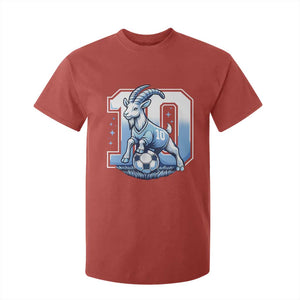 Number Ten The Goat Of Football Fans T Shirt For Kid Soccer Lover Gift TS12 Red Print Your Wear