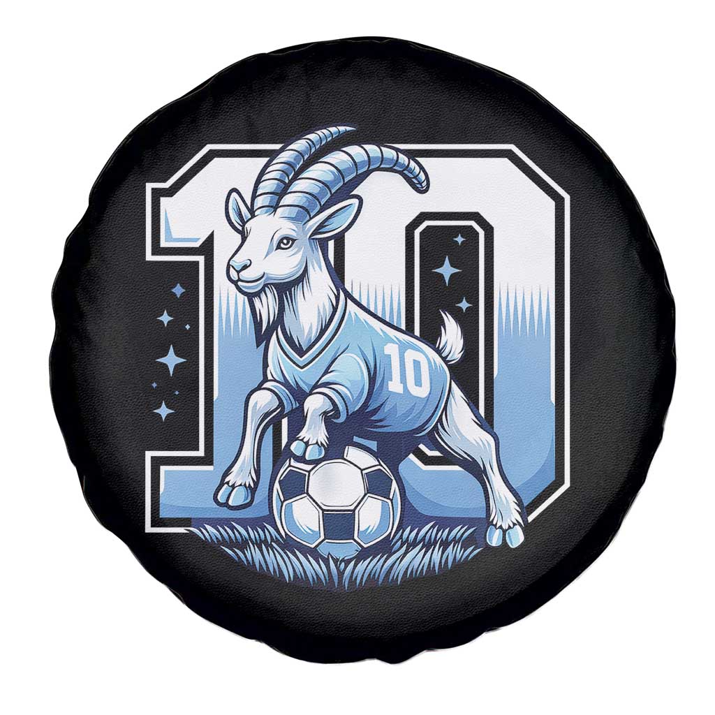 Number Ten The Goat Of Football Fans Spare Tire Cover Soccer Lover Gift TS12 Print Your Wear