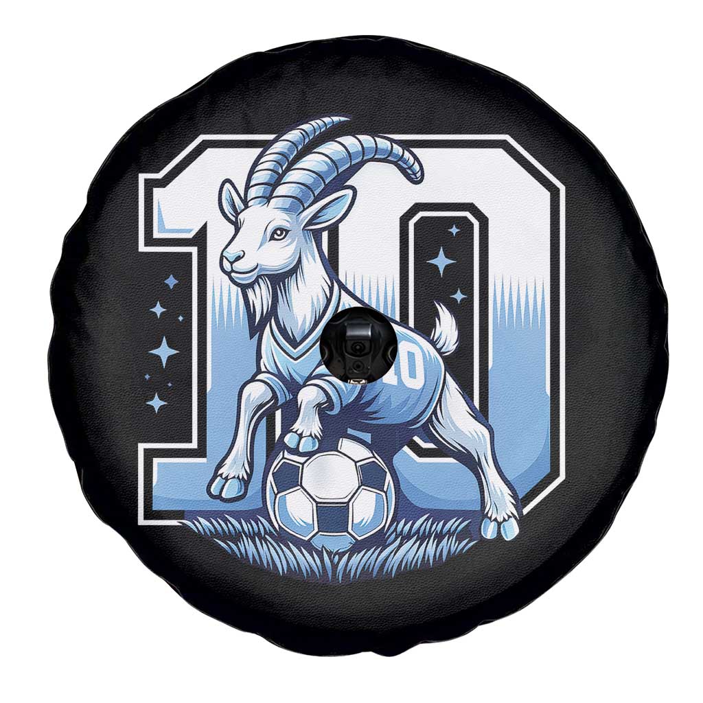 Number Ten The Goat Of Football Fans Spare Tire Cover Soccer Lover Gift TS12 Print Your Wear