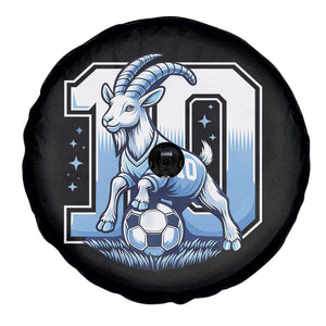 Number Ten The Goat Of Football Fans Spare Tire Cover Soccer Lover Gift TS12 Print Your Wear