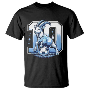 Number Ten The Goat Of Football Fans T Shirt Soccer Lover Gift TS12 Black Print Your Wear