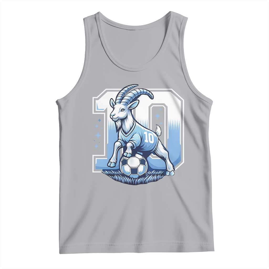 Number Ten The Goat Of Football Fans Tank Top Soccer Lover Gift TS12 Athletic Heather Print Your Wear