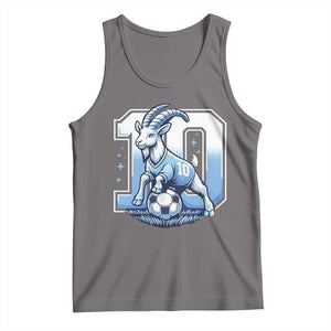 Number Ten The Goat Of Football Fans Tank Top Soccer Lover Gift TS12 Deep Heather Print Your Wear