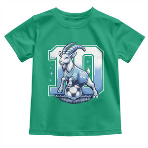 Number Ten The Goat Of Football Fans Toddler T Shirt Soccer Lover Gift TS12 Irish Green Print Your Wear