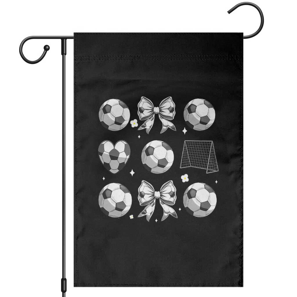 Game Day Coquette Aesthetic Garden Flag Soccer Mom Gifts TS12 Black Print Your Wear