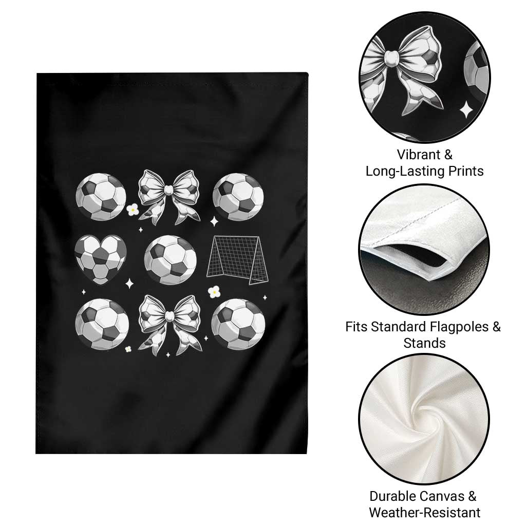 Game Day Coquette Aesthetic Garden Flag Soccer Mom Gifts TS12 Print Your Wear