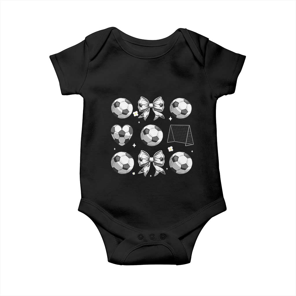 Game Day Coquette Aesthetic Baby Onesie Soccer Mom Gifts TS12 Black Print Your Wear