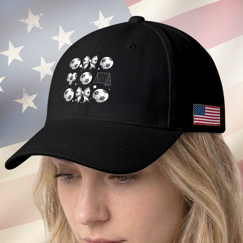 Game Day Coquette Aesthetic Baseball Cap Soccer Mom Gifts TS12 Print Your Wear