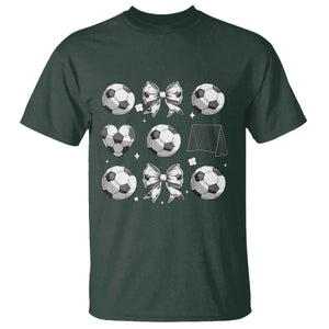 Game Day Coquette Aesthetic T Shirt Soccer Mom Gifts TS12 Dark Forest Green Print Your Wear