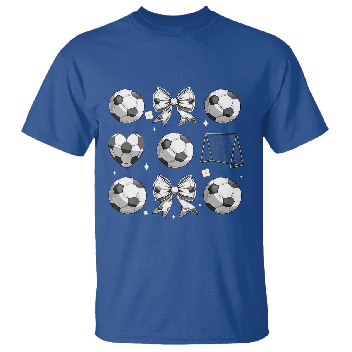 Game Day Coquette Aesthetic T Shirt Soccer Mom Gifts TS12 Royal Blue Print Your Wear