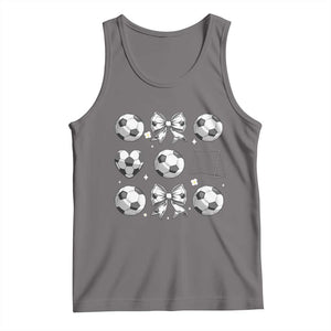 Game Day Coquette Aesthetic Tank Top Soccer Mom Gifts TS12 Deep Heather Print Your Wear