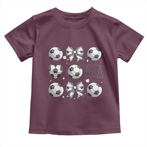 Game Day Coquette Aesthetic Toddler T Shirt Soccer Mom Gifts TS12 Maroon Print Your Wear
