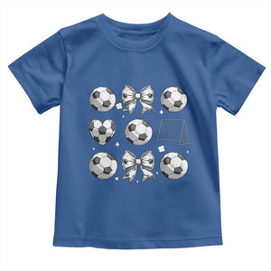 Game Day Coquette Aesthetic Toddler T Shirt Soccer Mom Gifts TS12 Royal Blue Print Your Wear