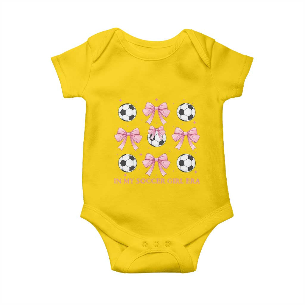 In My Soccer Girl Era Baby Onesie Funny Football Fan TS12 Daisy Print Your Wear