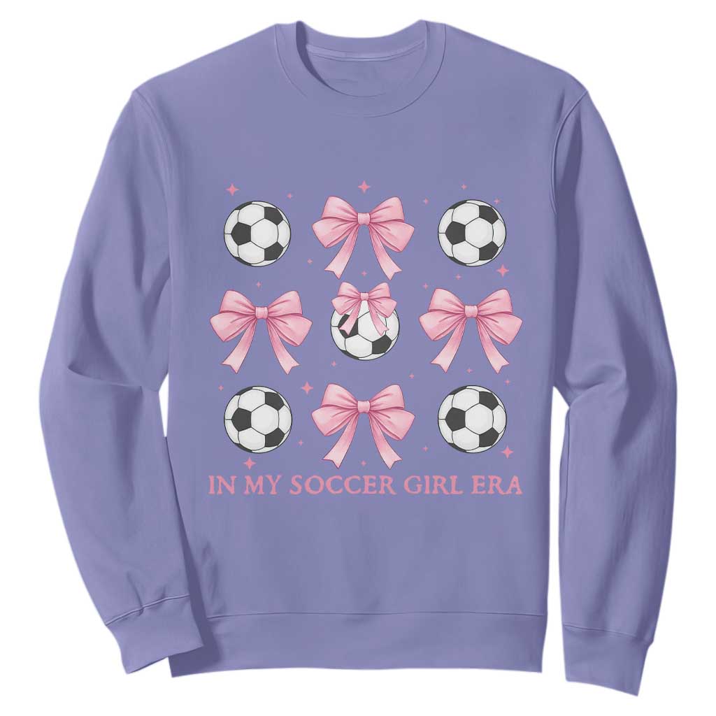 In My Soccer Girl Era Sweatshirt Funny Football Fan TS12 Violet Print Your Wear
