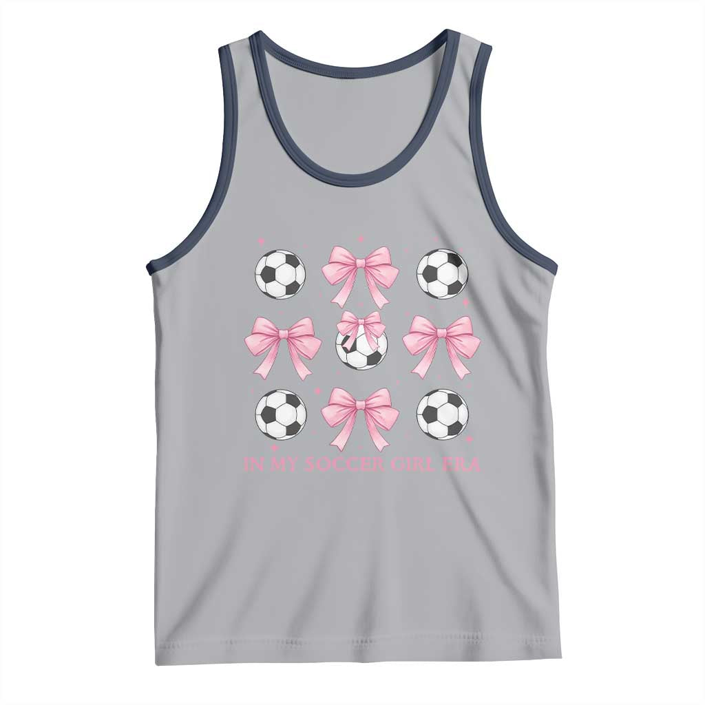 In My Soccer Girl Era Tank Top Funny Football Fan TS12 Athletic Heather Navy Print Your Wear
