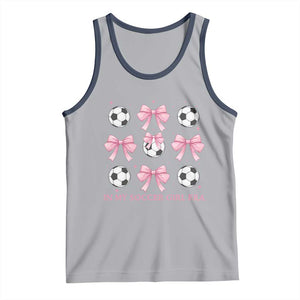 In My Soccer Girl Era Tank Top Funny Football Fan TS12 Athletic Heather Navy Print Your Wear