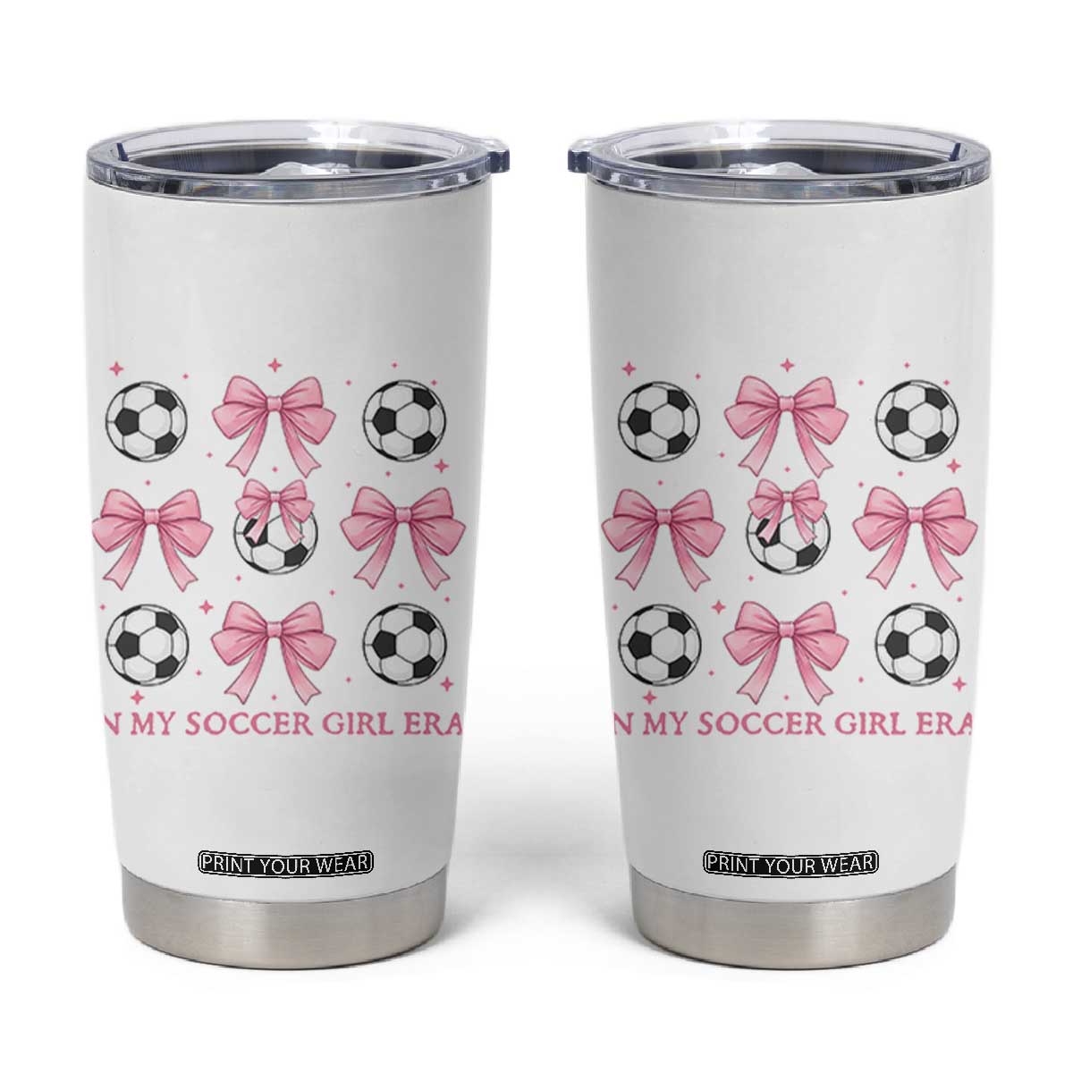 In My Soccer Girl Era Tumbler Cup Funny Football Fan TS12 White Print Your Wear