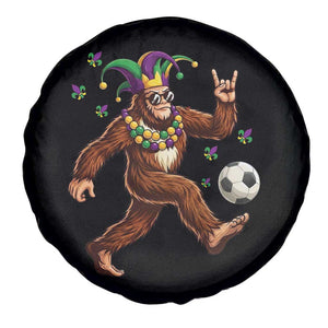 Funny Mardi Gras Bigfoot Playing Soccer Spare Tire Cover Football Fan Gift TS12 Print Your Wear