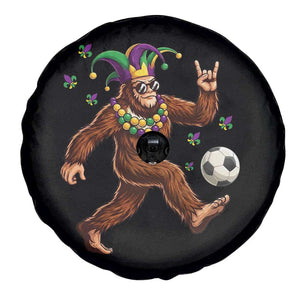 Funny Mardi Gras Bigfoot Playing Soccer Spare Tire Cover Football Fan Gift TS12 Print Your Wear
