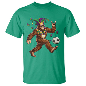 Funny Mardi Gras Bigfoot Playing Soccer T Shirt Football Fan Gift TS12 Irish Green Print Your Wear