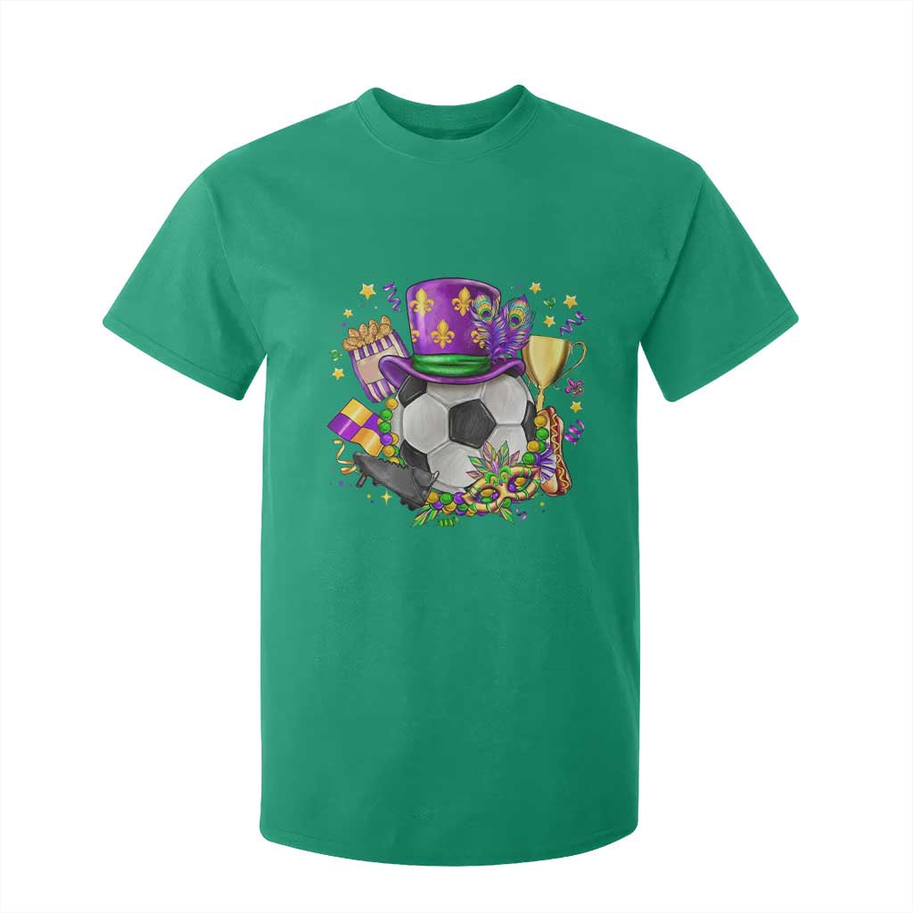 Mardi Gras Soccer Ball T Shirt For Kid Funny Soccer Player Gift TS12 Irish Green Print Your Wear