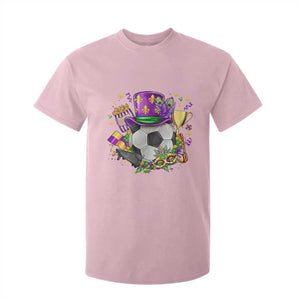 Mardi Gras Soccer Ball T Shirt For Kid Funny Soccer Player Gift TS12 Light Pink Print Your Wear