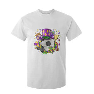 Mardi Gras Soccer Ball T Shirt For Kid Funny Soccer Player Gift TS12 White Print Your Wear