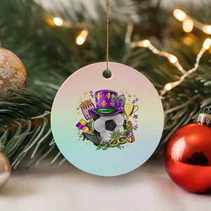 Mardi Gras Soccer Ball Ceramic Ornament Funny Soccer Player Gift TS12 1pc Pastel Print Your Wear