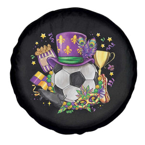 Mardi Gras Soccer Ball Spare Tire Cover Funny Soccer Player Gift TS12 Print Your Wear