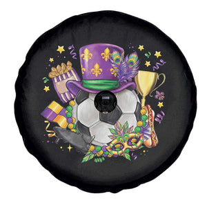 Mardi Gras Soccer Ball Spare Tire Cover Funny Soccer Player Gift TS12 Print Your Wear